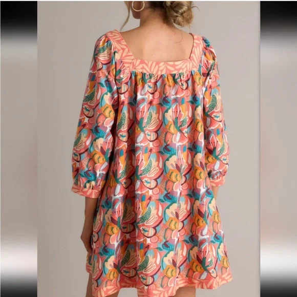 Aura Fate Told Me To Coral Dress Sz S - Picture 4 of 8